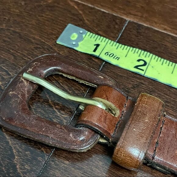 The Ritz Accessory Collection Genuine Leather Tan Cognac Color Belt - Picture 12 of 15